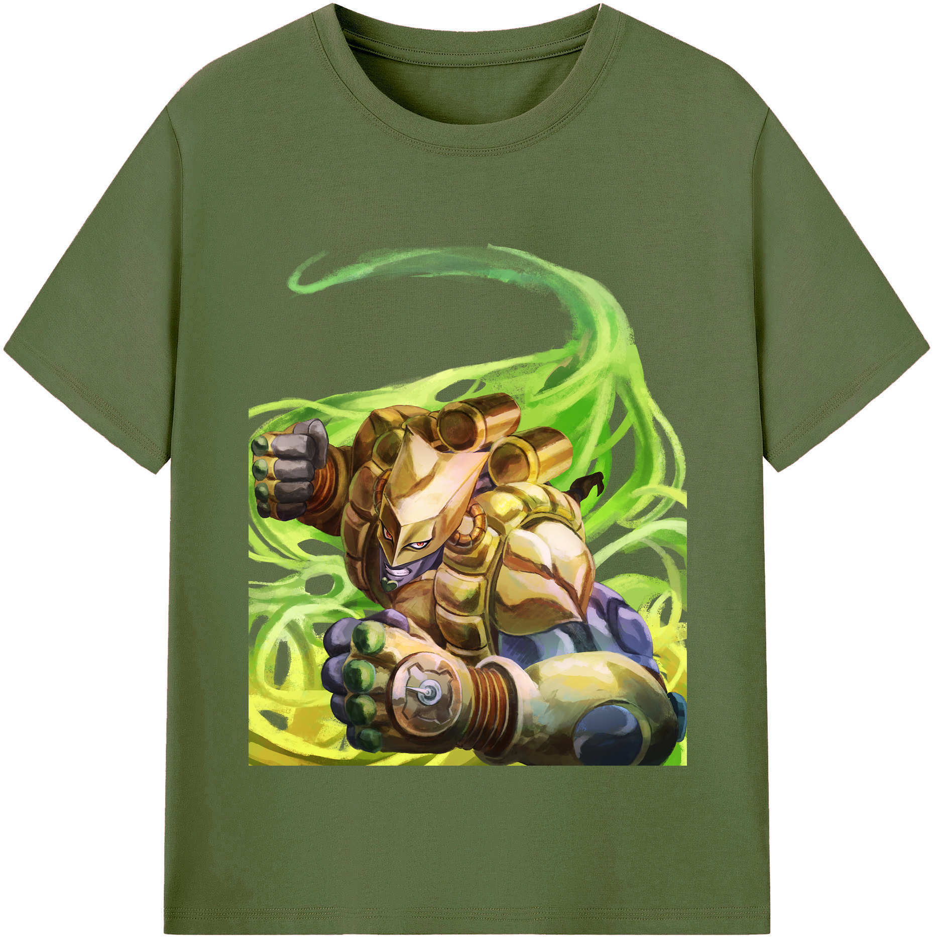 （画像用） ジョジョの奇妙な冒険 ディオ?ブランドー JoJo's Bizarre Adventure Dio Brando 綿100％半袖Tシャツ（フロントプリント）